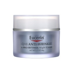 Q10 Anti-Wrinkle + Pro-Retinol Night Cream, (48 g) -Eucerin