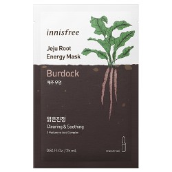  Jeju Root Energy Sheet Mask Burdock 25 ml - Innisfree