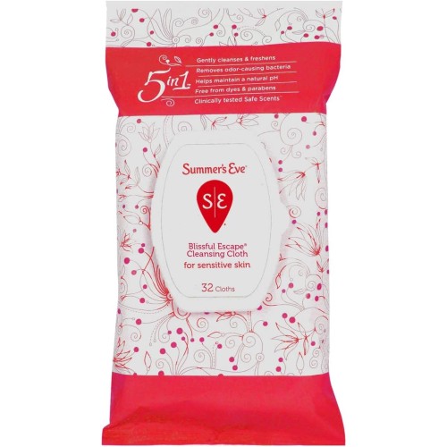 Skin cleansing wipes soft pack 32 pieces - Summer Eve