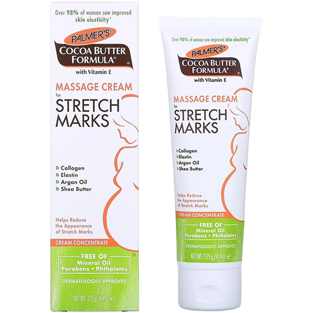 كريم وجه بالمرز 125 جم بزبدة الكاكاو لعلاج تمددات الجلد