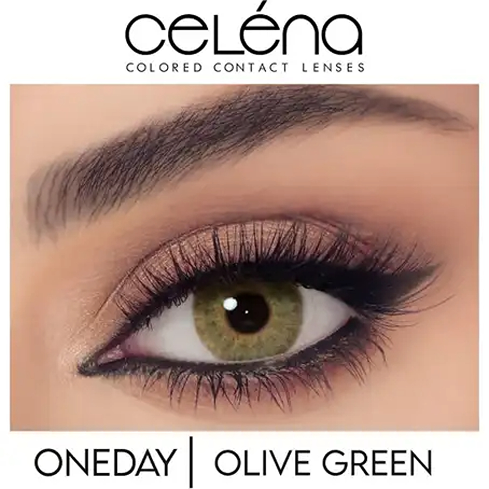 عدسات سيلينا الزيتوني الأخضر اليومية