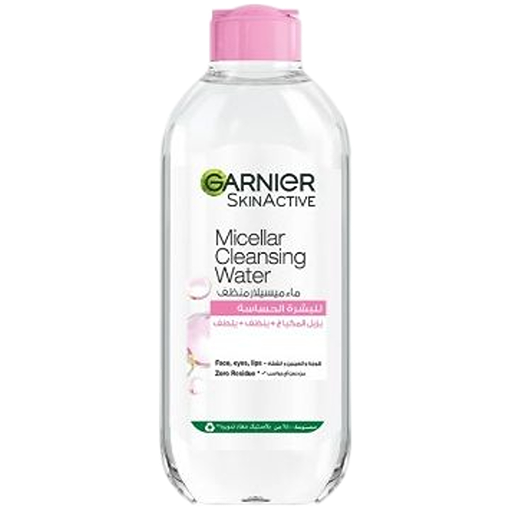 جارنييه مزيل مكياج ميسيلار الوردي 400 مل