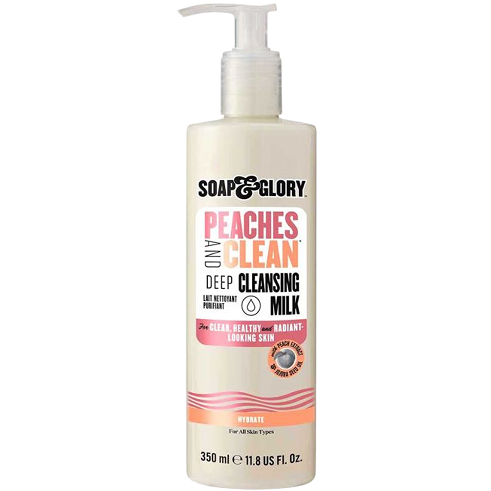 سوب آند جلوري حليب تنظيف عميق بالخوخ 350 مل