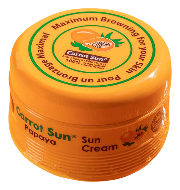 كاروت صن كريم مسرّع تسمير بابايا 350 مل