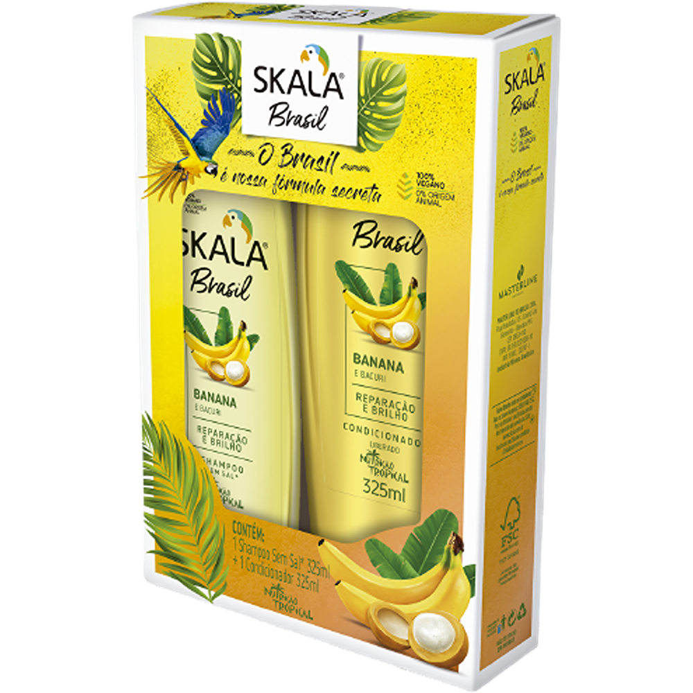 سكالا برازيل موز وباكوري طقم شامبو وبلسم