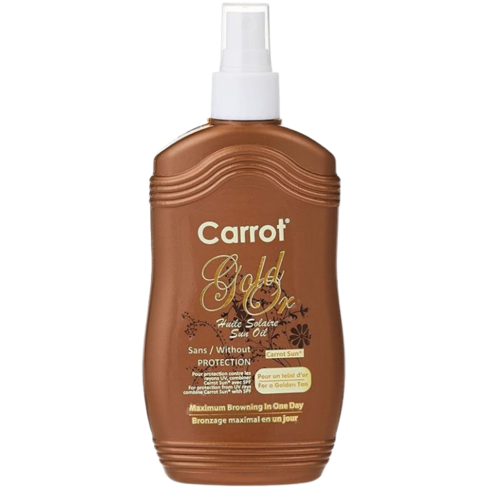 كاروت صن زيت مسرّع تسمير جولد 200 مل