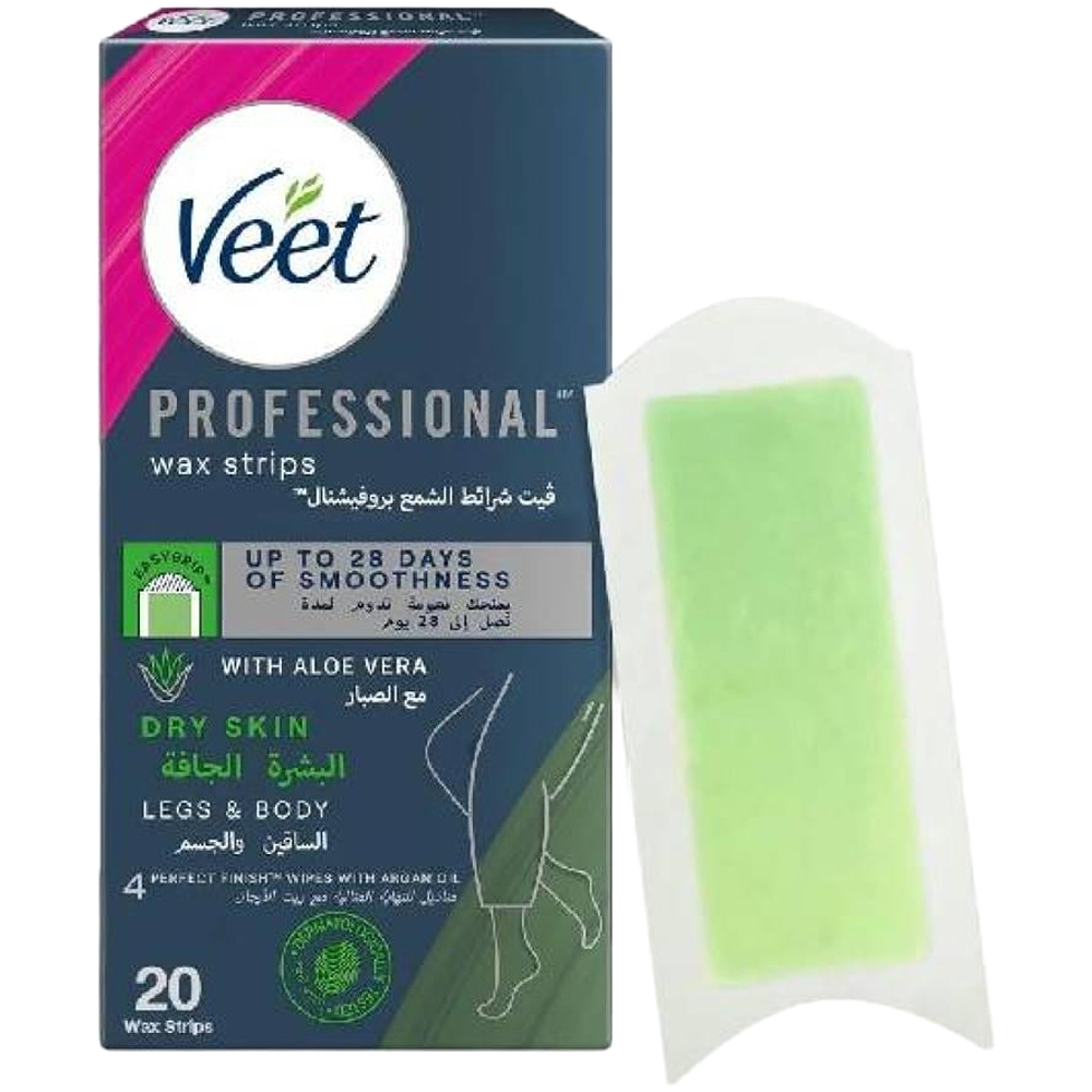 مزيل شعر فيت شرائح شمعية للبشرة الجافة زهرة اللوتس