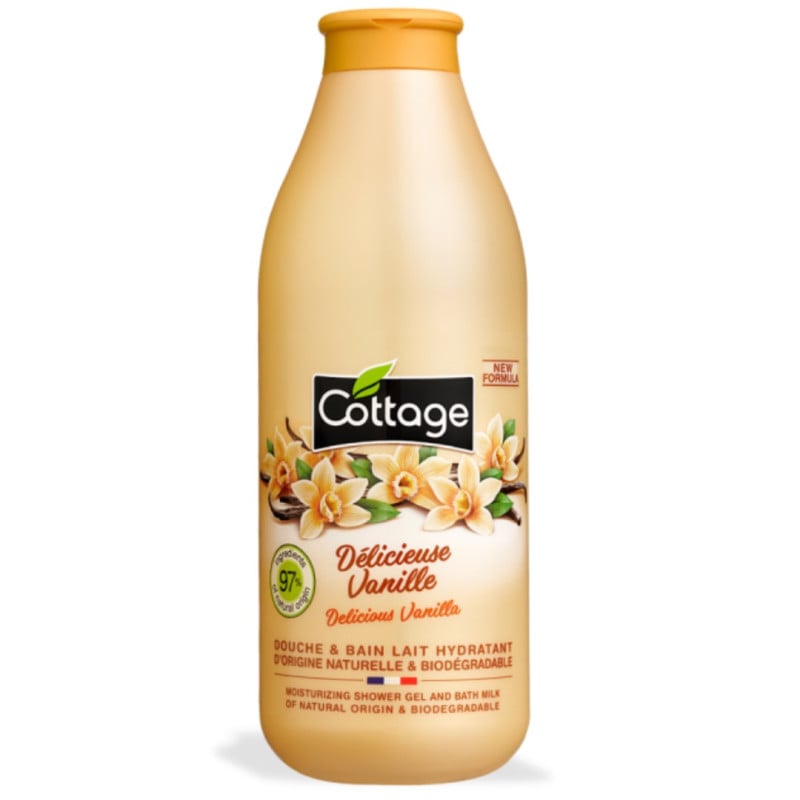 كوتيج جل استحمام فانيلا وحليب 750 مل