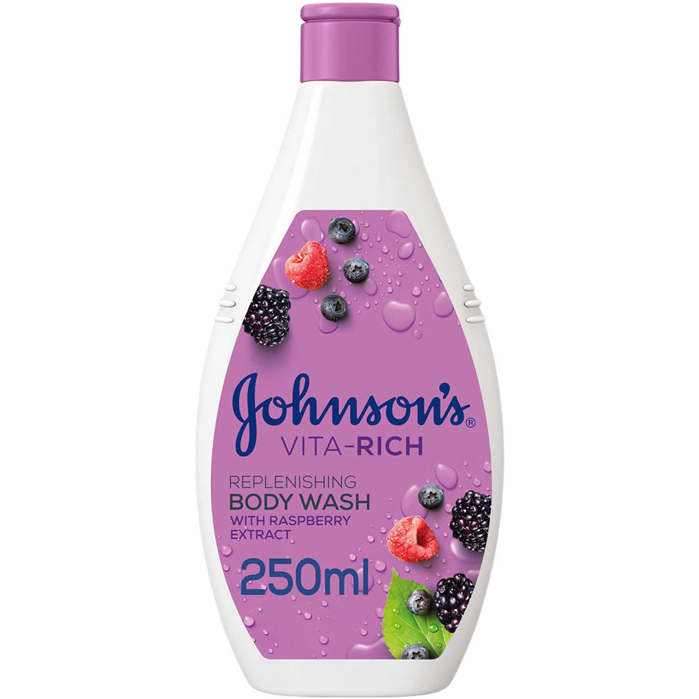 شور جل  جونسون فيتا ريتش  250 مل بالتوت يعيد حيوية البشرة