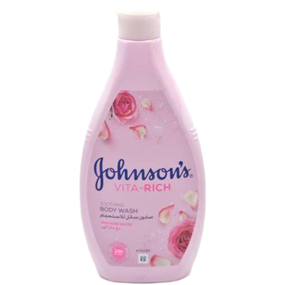 شور جل جونسون فيتا ريتش 400 مل بماء الورد الملطف