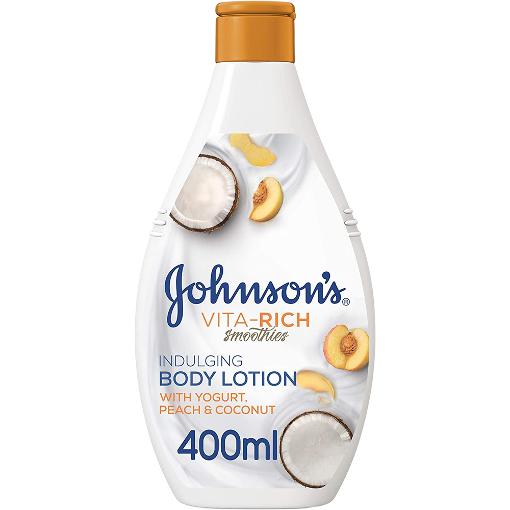 لوشن الجسم جونسن فيتا ريتش باليوغورت والخوخ وجوز الهند 400 مل