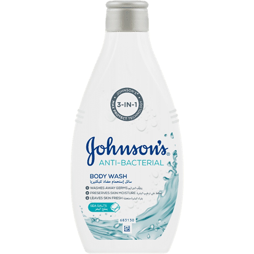 سائل استحمام جونسون 31 250مل انتي بكتريال بملح البحر