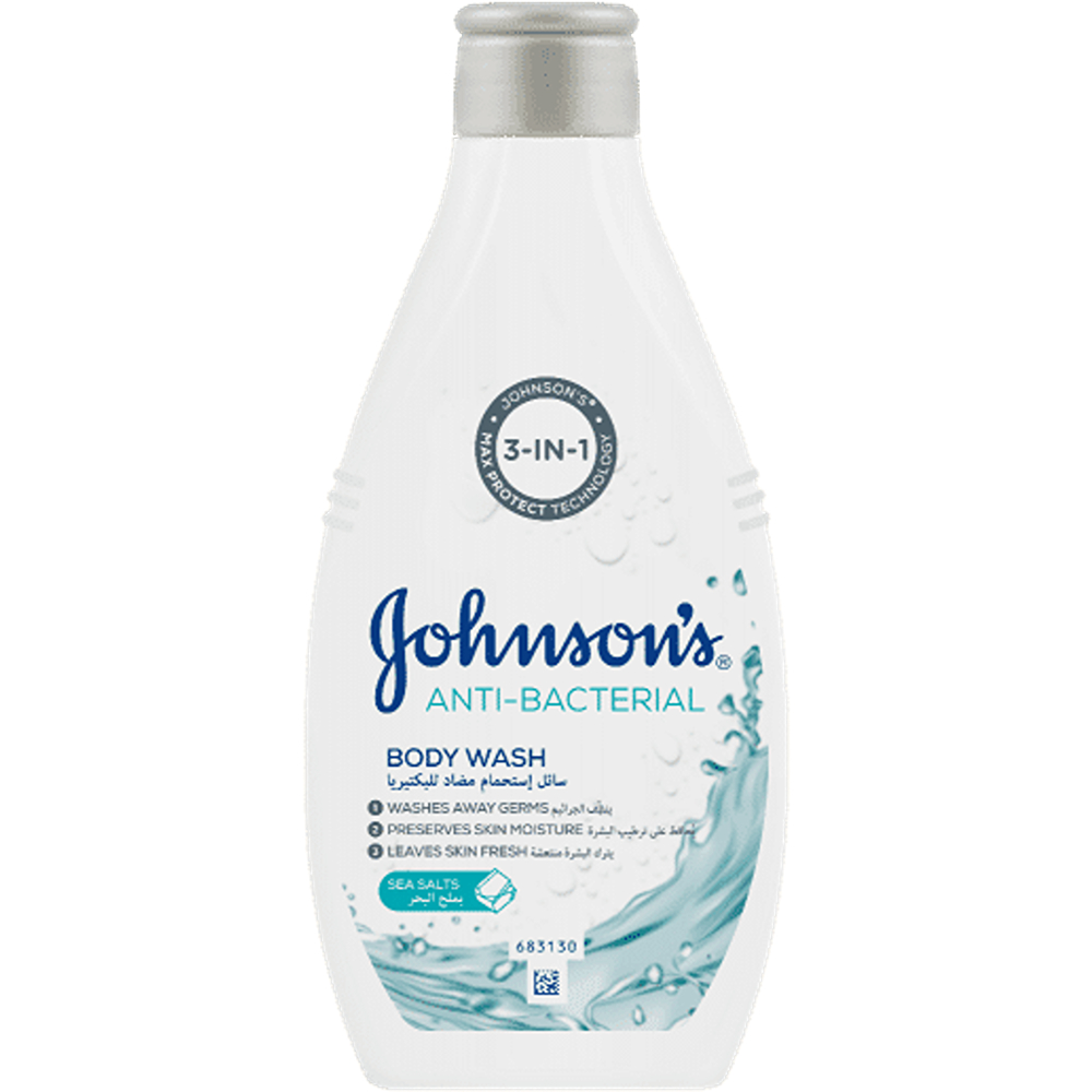 سائل استحمام جونسون 31 250مل انتي بكتريال بملح البحر