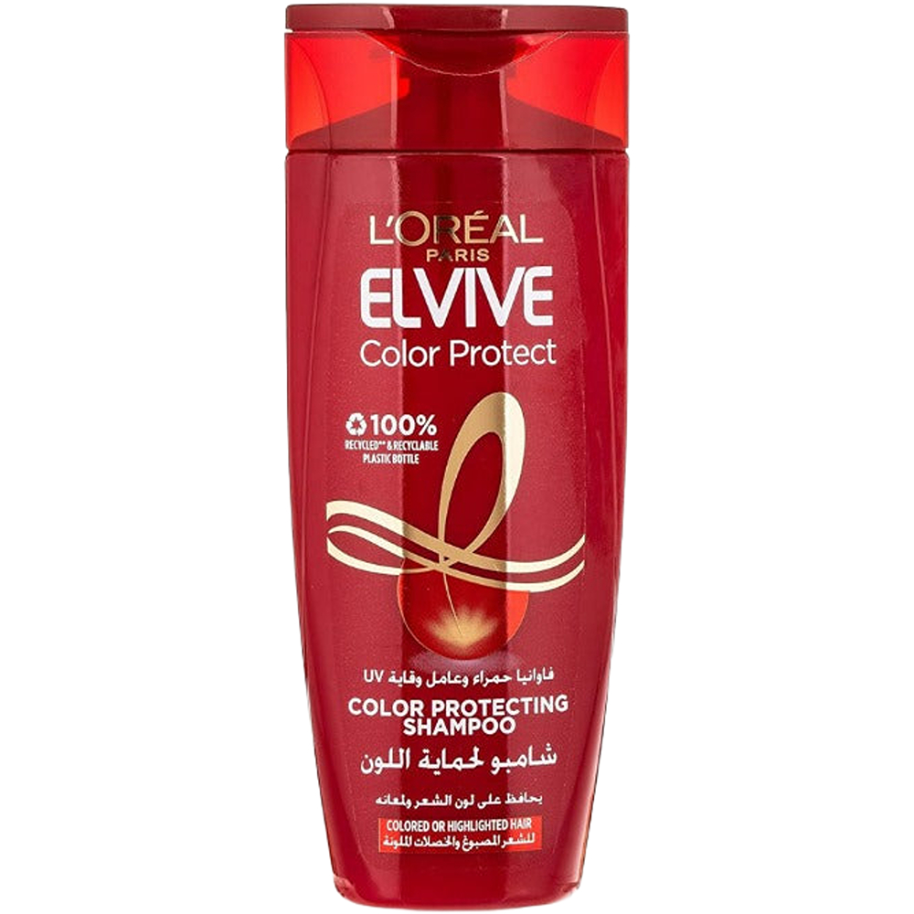 شامبو شعر لوريال 400 مل   حماية اللون للمصبوغ احمر