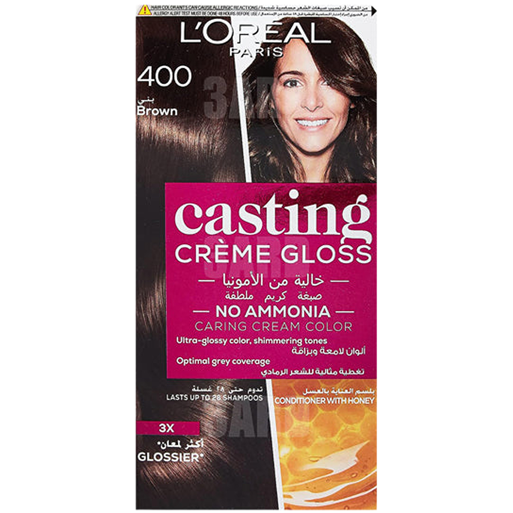 صبغة شعر لوريال كاستنج 400 بني