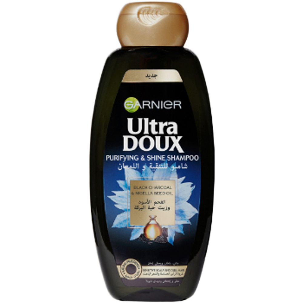 Garnier Ultra Doux Charcoal & Black Seed Purifying Shine Shampoo 600 ml