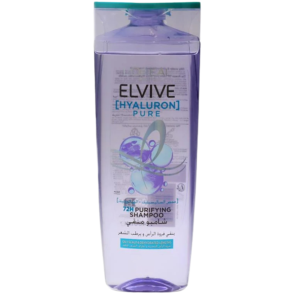 شامبو شعر  لوريال بحمض الساليسيليك والهيالورنيك للترطيب 400مل