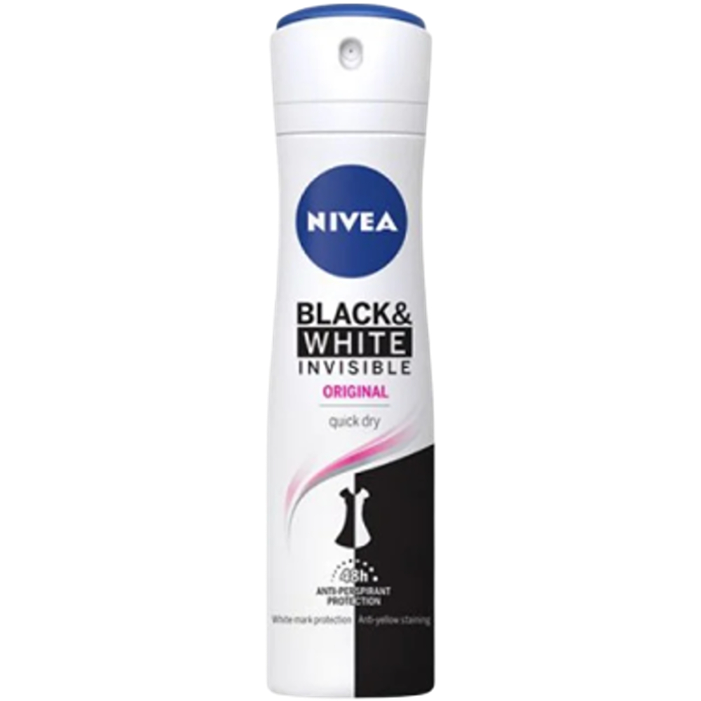مزيل عرق نيفيا Black & white invisile 200 ml 70228