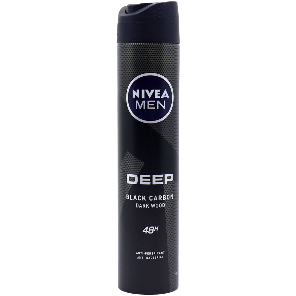 مزيل عرق نيفيا Deep Black carbon Dark wood 200 ml 71286