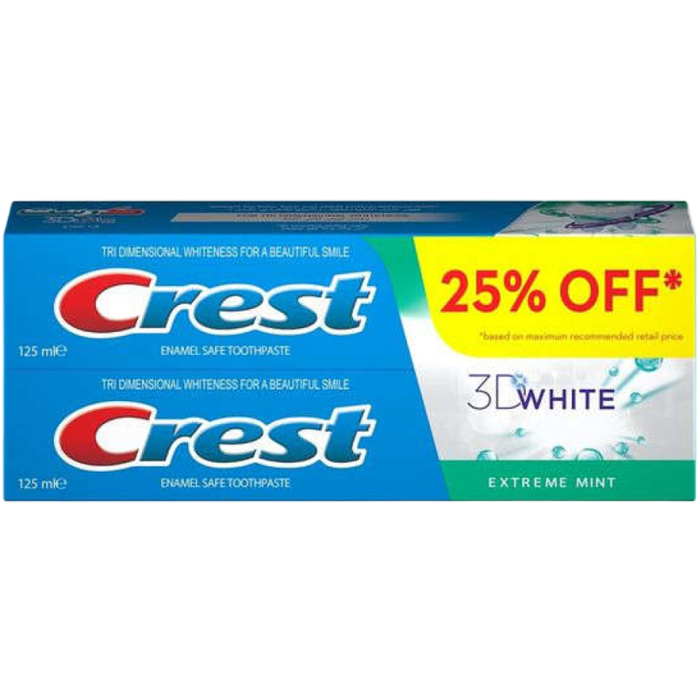 Crest Whitening Toothpaste Mint 125 ml 1+1 Offer 41614
