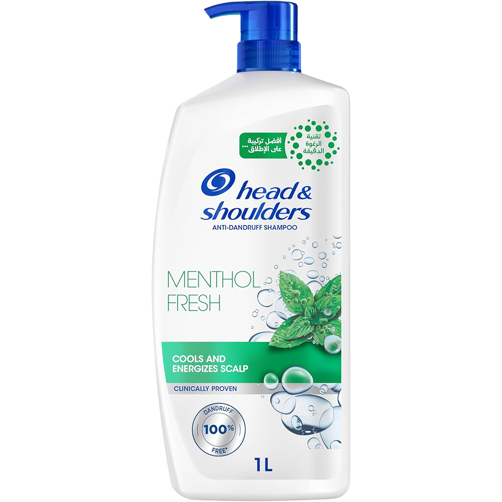 شامبو شعر هيد اند شولدرز بالنعناع ضد القشرة 1000مل