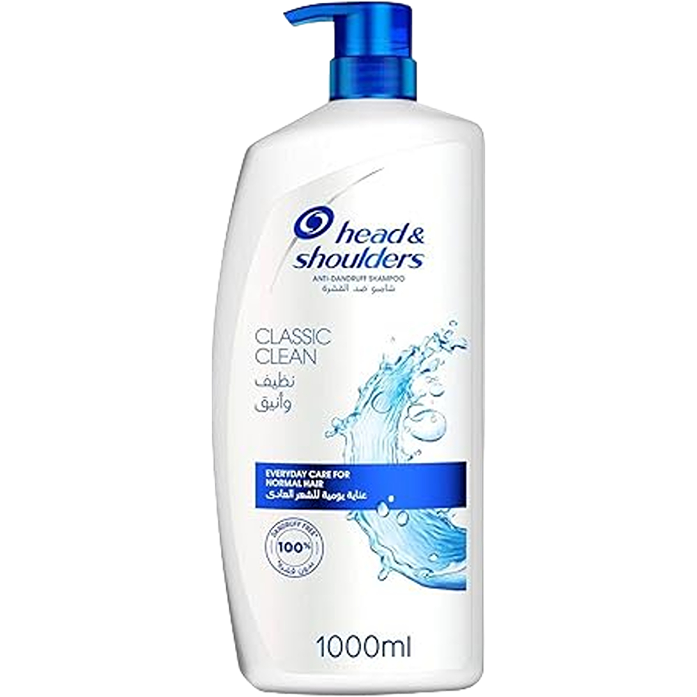 شامبو شعر  هيد اند شولدرز  نظيف وانيق للشعر العادي 1000مل