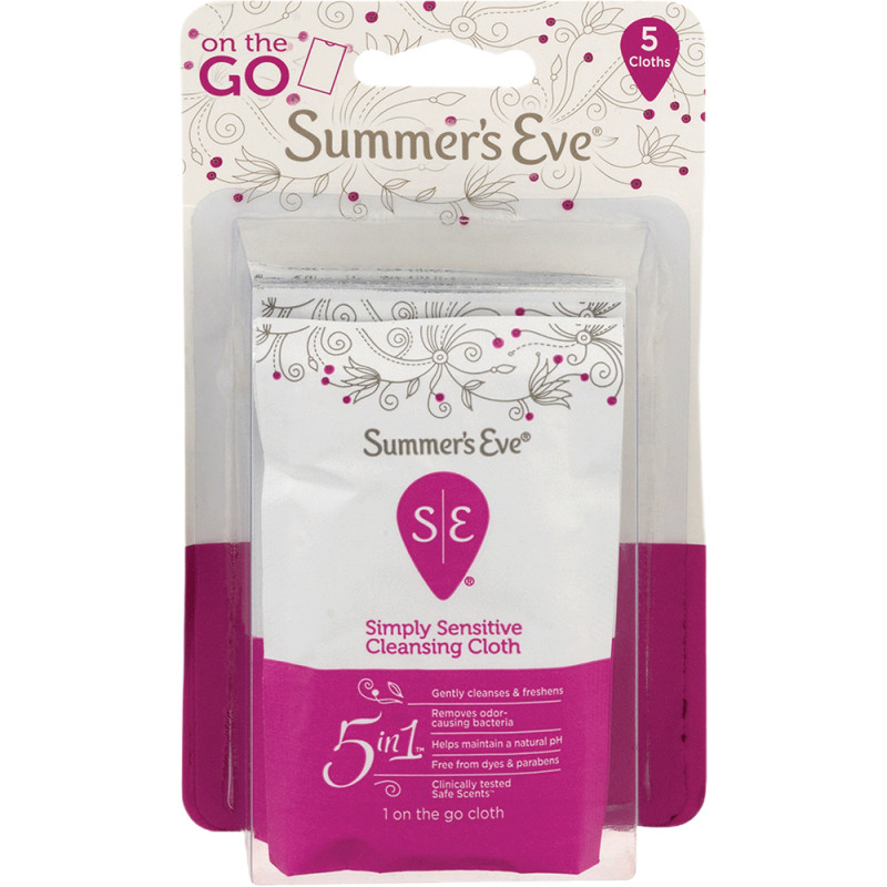 سمر إيف - مناديل مبللة 5 في 1 للتنظيف للبشرة - 5 أظرف