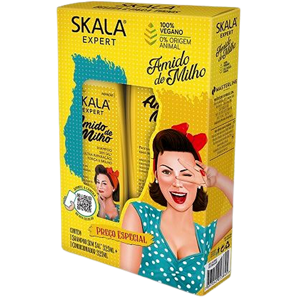 سكالا طقم شامبو وبلسم نشا الذرة