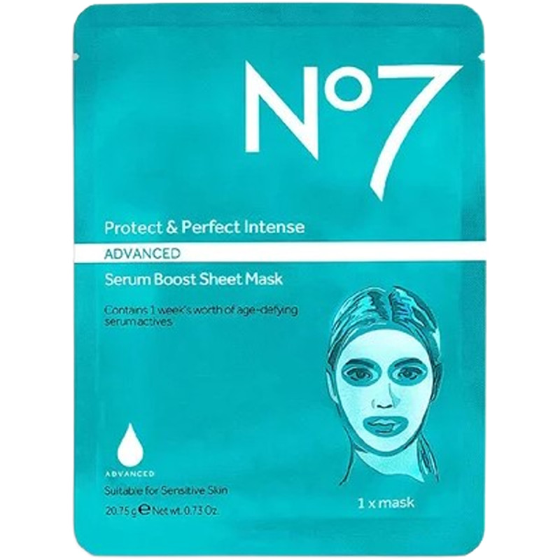 قناع ورقي معزز سيروم بي بي آي من NO7، 20.75 جم