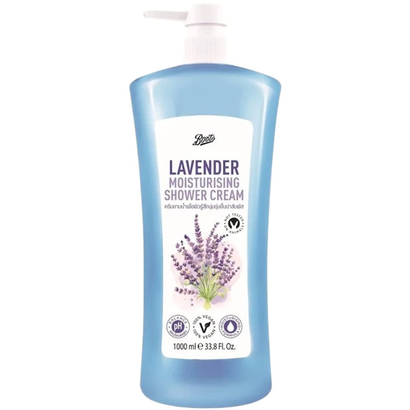 كريم الاستحمام المرطب من بوتس بي بي إتش، عبوة إعادة تعبئة، برائحة اللافندر، 900 مل