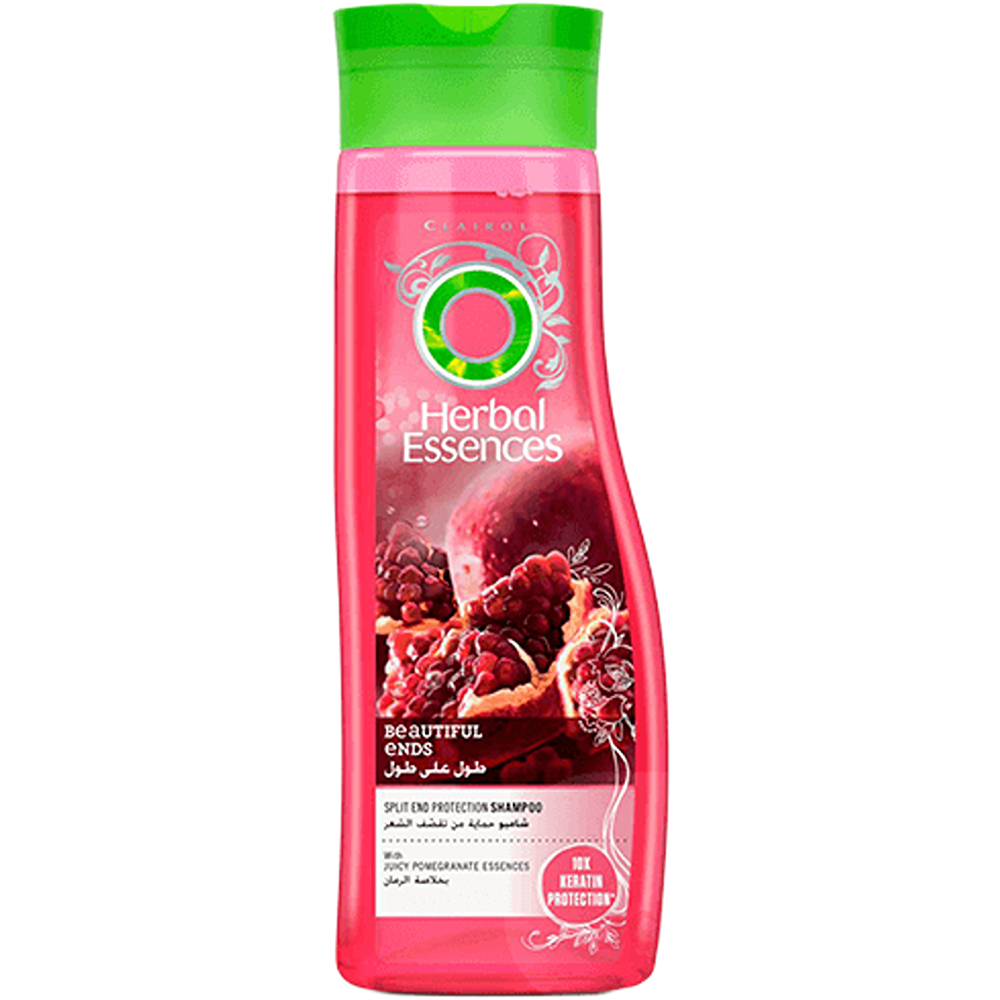 شامبو شعر هيربال ايسنسيز 400 مل  بخلاصة الرمان  ترميم التلف ك*24