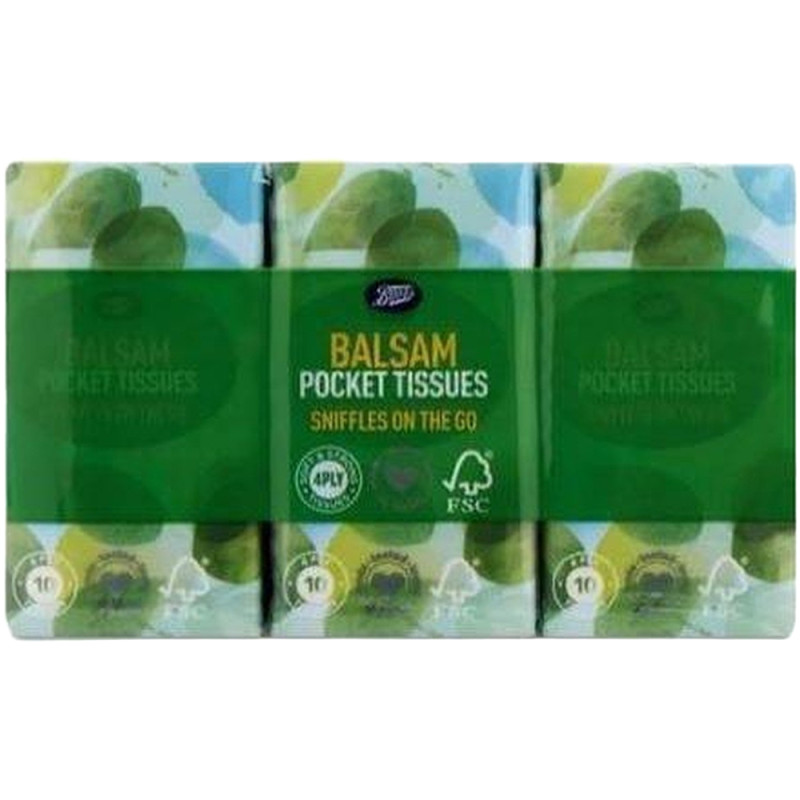 مناديل بلسم من بوتس 4 طبقات × 10 قطع