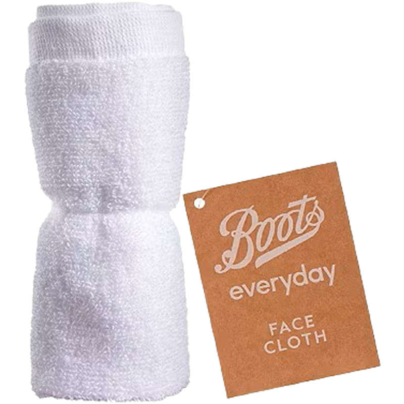 بوتس قماش وجه يومي أبيض