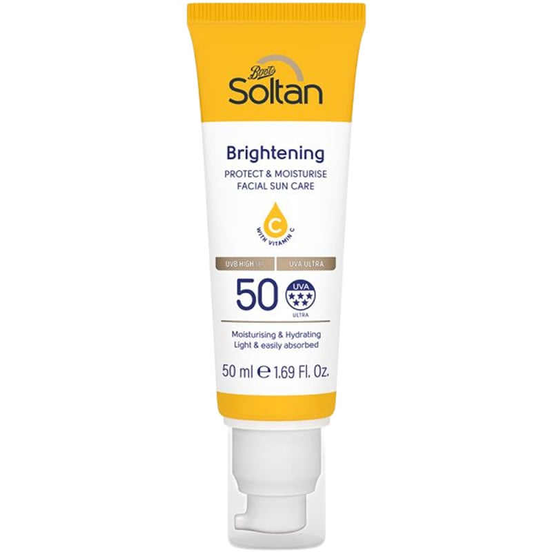 سولتان برايت بروتكت كريم وجه بفيتامين سي وSPF ‏50 مل