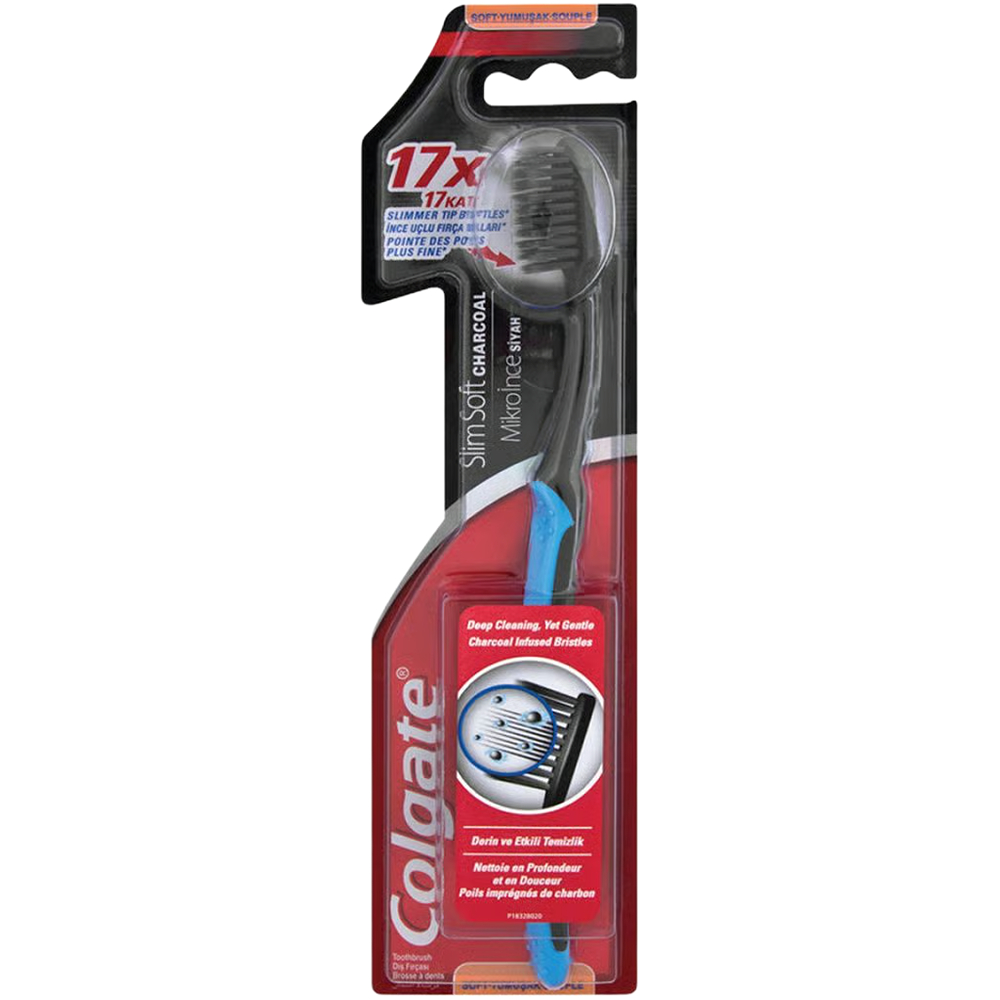 كولجيت فرشاة أسنان سليم سوفت تشاركول