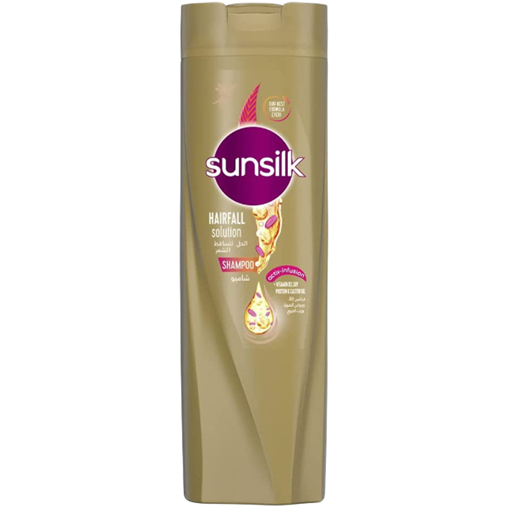شامبو شعر SUNSILK الحل لتساقط الشعر 400 مل بني