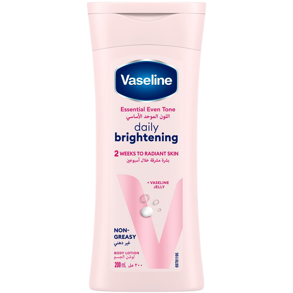 لوشن الجسم فازلين 200مل ايسنتيال ايفن تون لايتننج