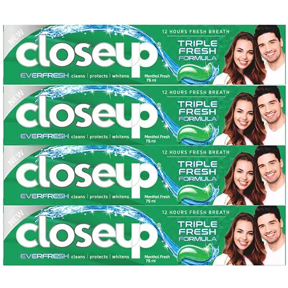 Closeup Green Toothpaste 4 pcs 75 ml