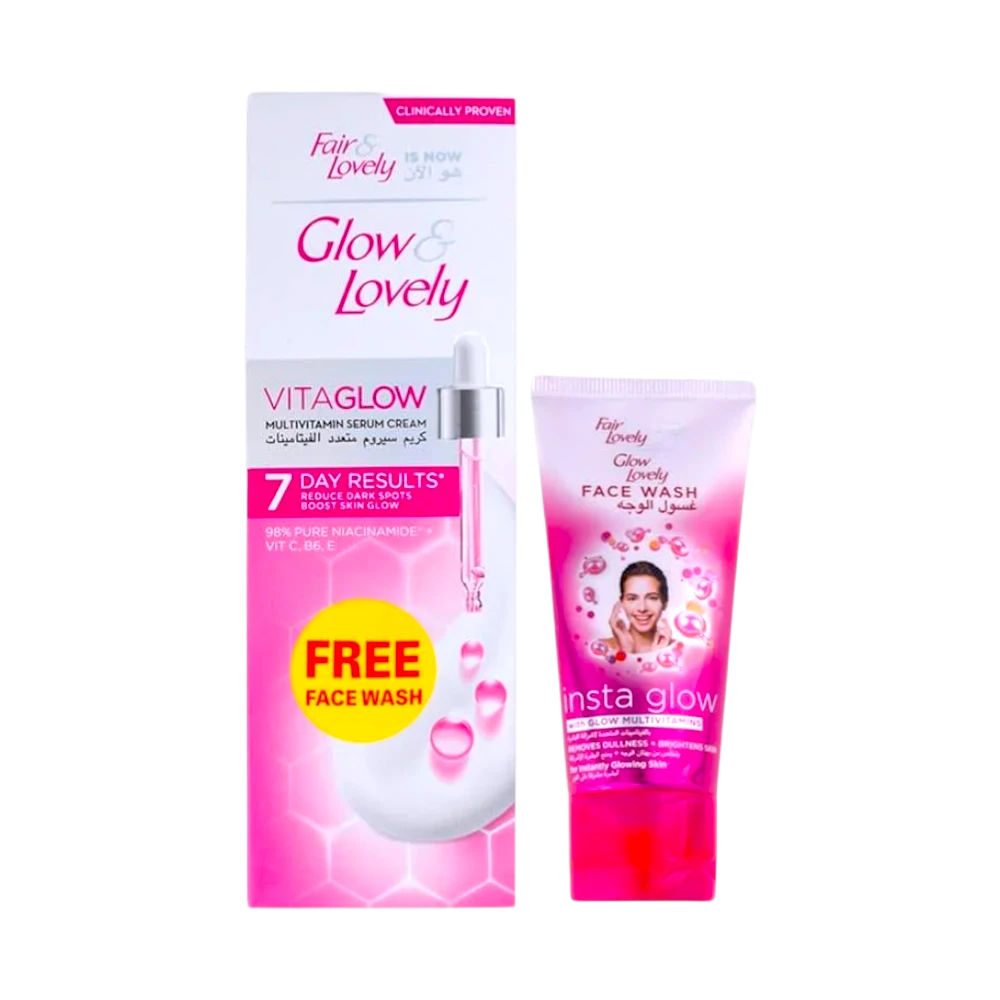 Fair and Lovely Glow and Lovely Anti Spot Cream 100 g with Free Face Wash 45 g