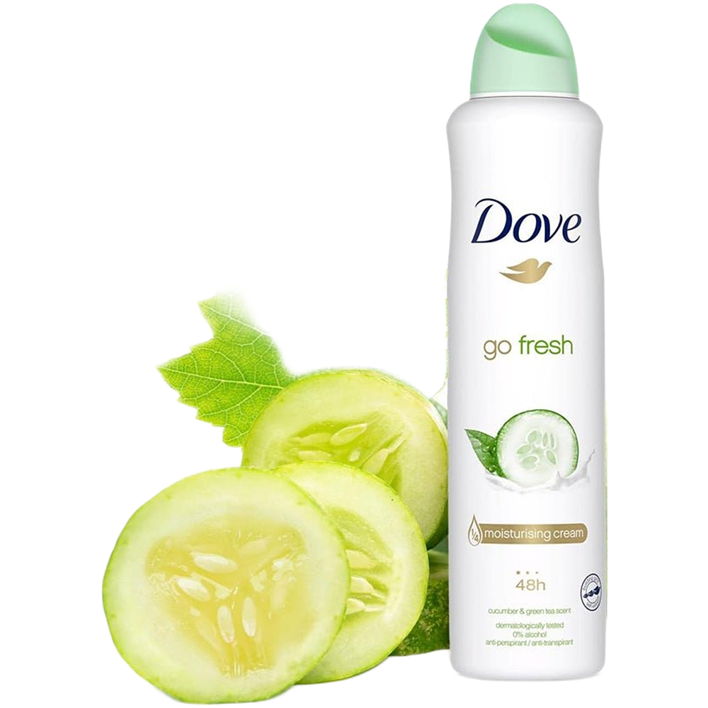 Dove Body Spray Deodorant Cucumber & Green Tea 150 ml