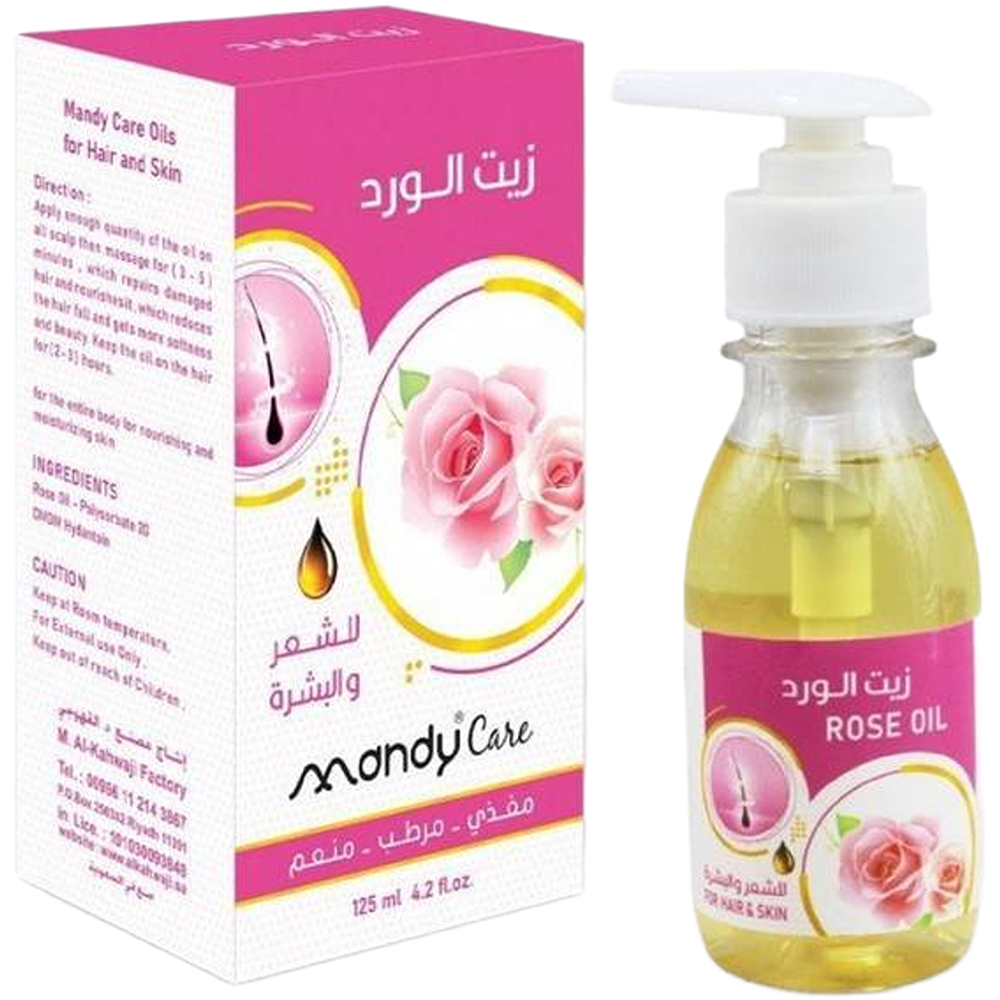 زيت الورد للعناية بالشعر والبشرة  Mandy care 125مل