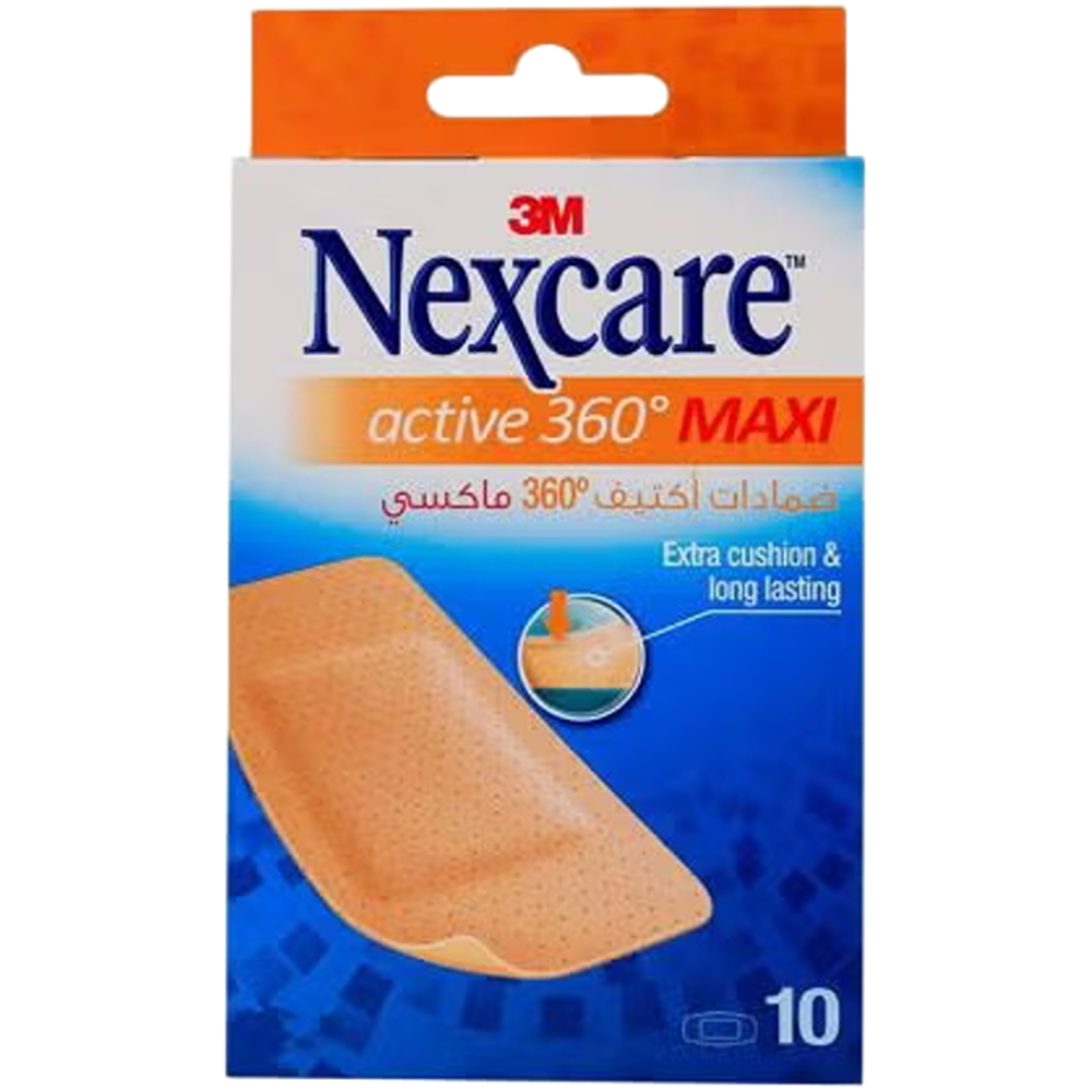 لاصقات نيكساكير نشطة 360 للركبة والكوع 10 قطع