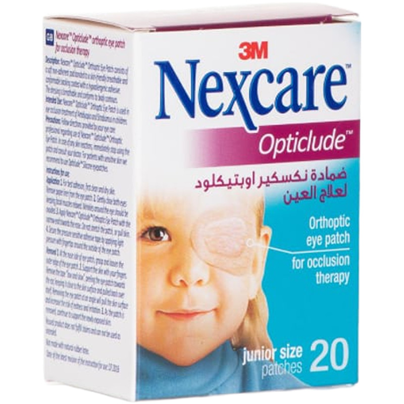 لاصقات العين نيكساكير أوبتيكلود للأطفال 20 قطعة