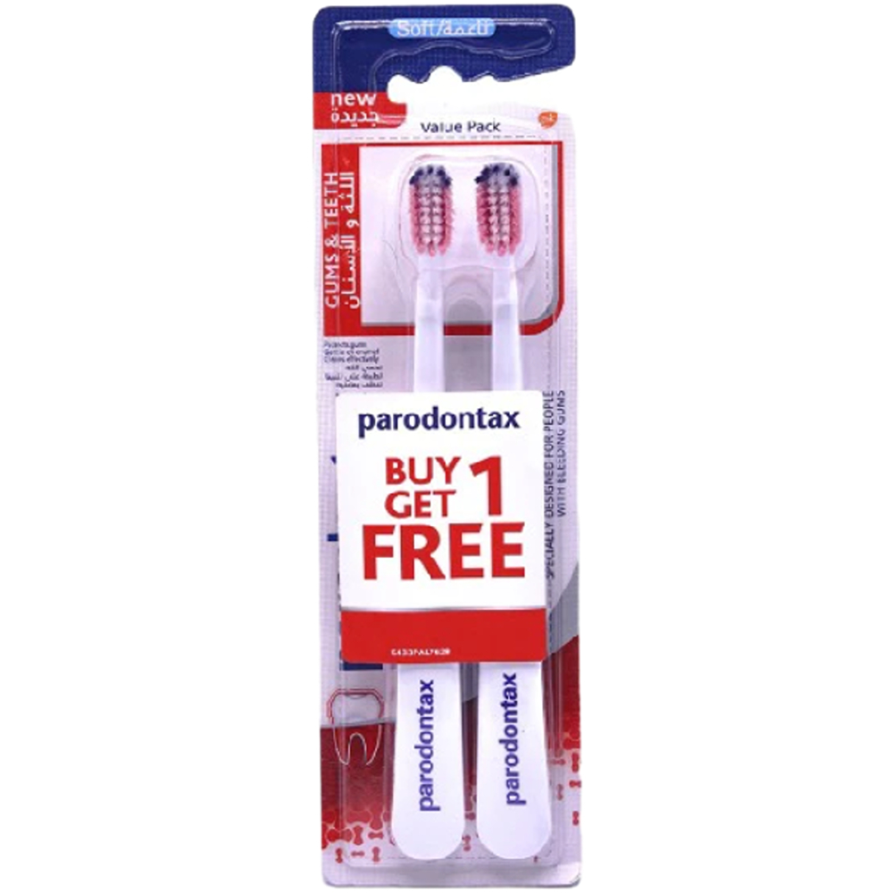 فرش اسنان باررودنتكس 1+1 ناعمة