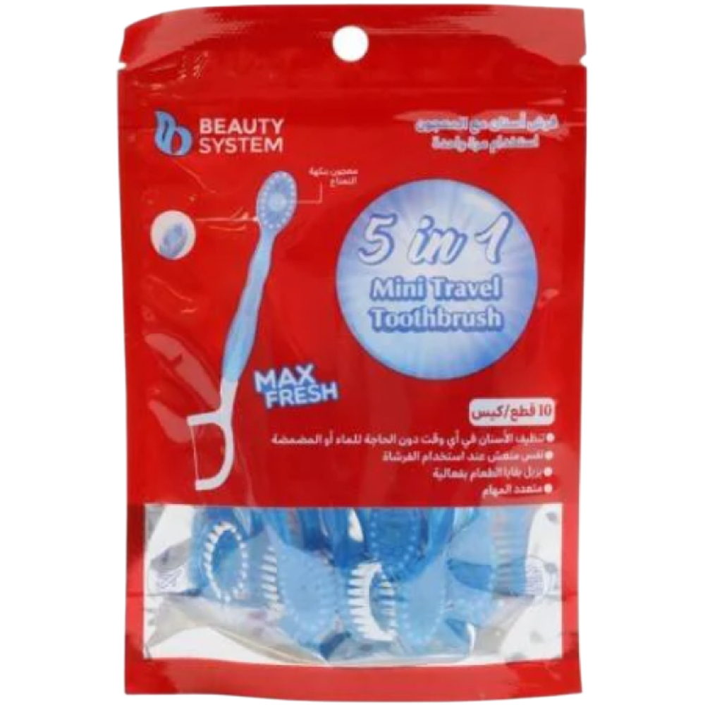 Beauty System Dental Kit Brush Paste Floss 10 pcs