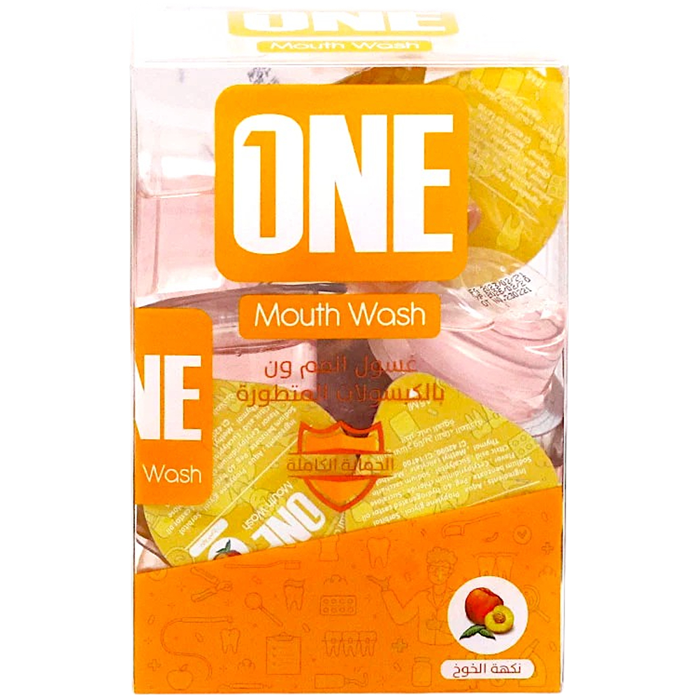 غسول فم ون بالخوخ 20 حبه *15 مل