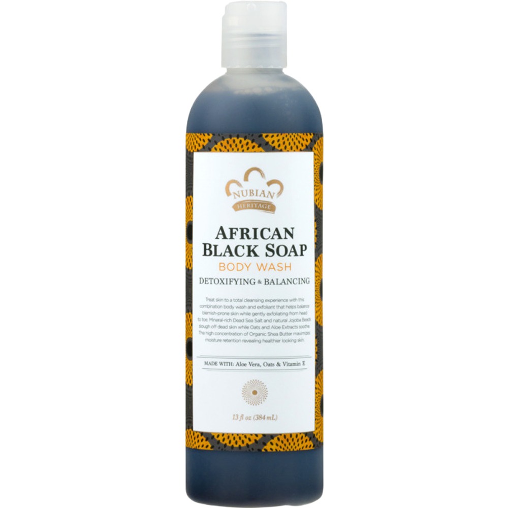نوبيان غسول جسم بالصابون الأسود الإفريقي 384 مل