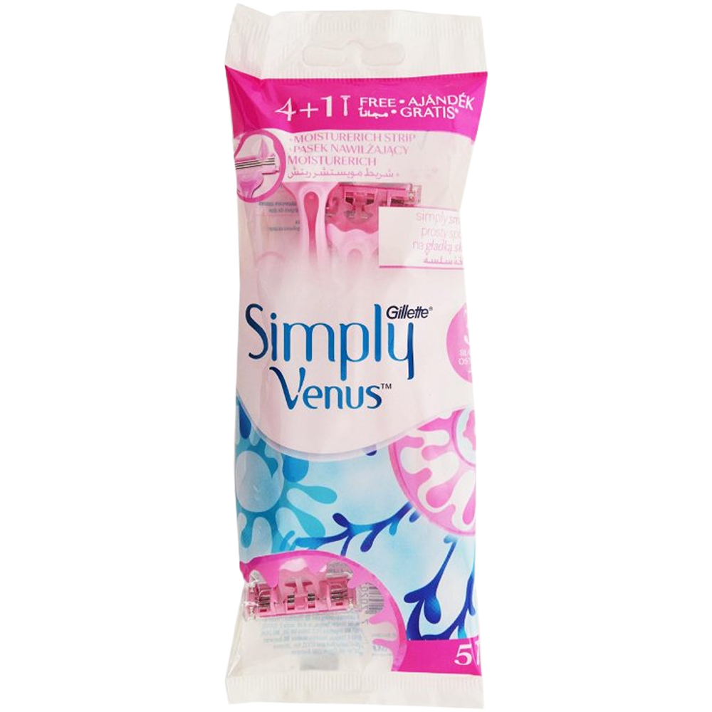 Gillette Venus Simply Women’s Razors Pink 4+1