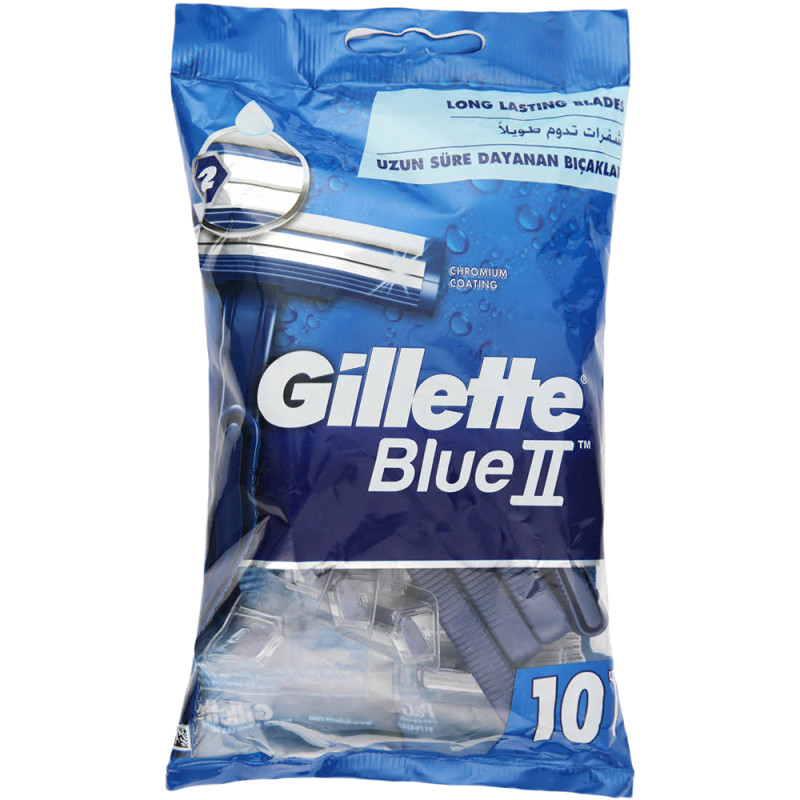 جيليت بلو II أمواس استخدام واحد 10 قطع
