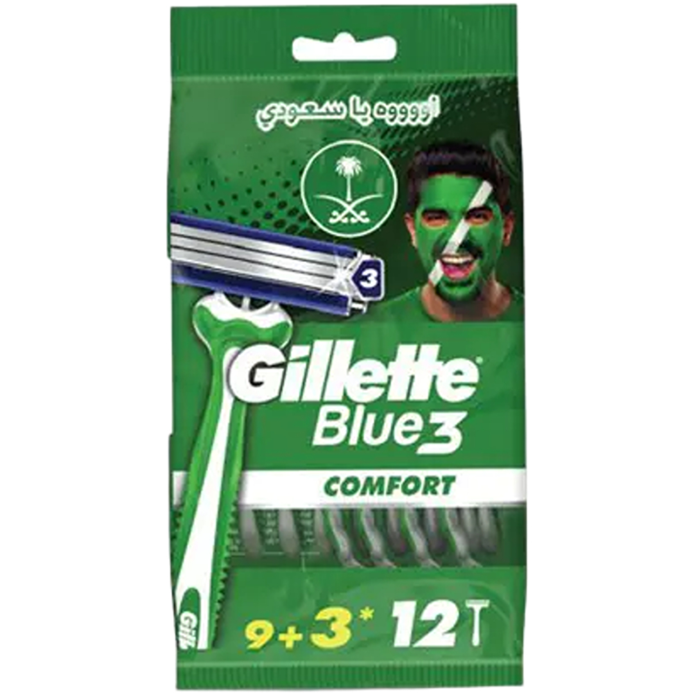 جيليت بلو 3 كومفورت للرجال 12 شفرة